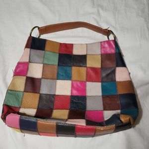 Colorblock Large Tote Bag